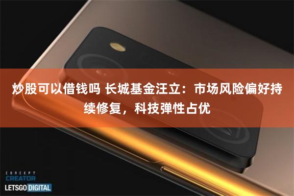 炒股可以借钱吗 长城基金汪立：市场风险偏好持续修复，科技弹性占优